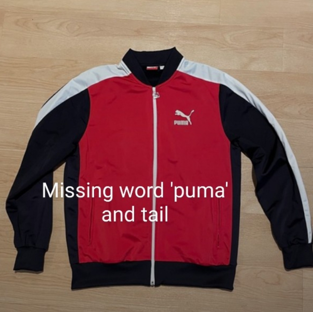 Puma Red and Black Performance Jacket